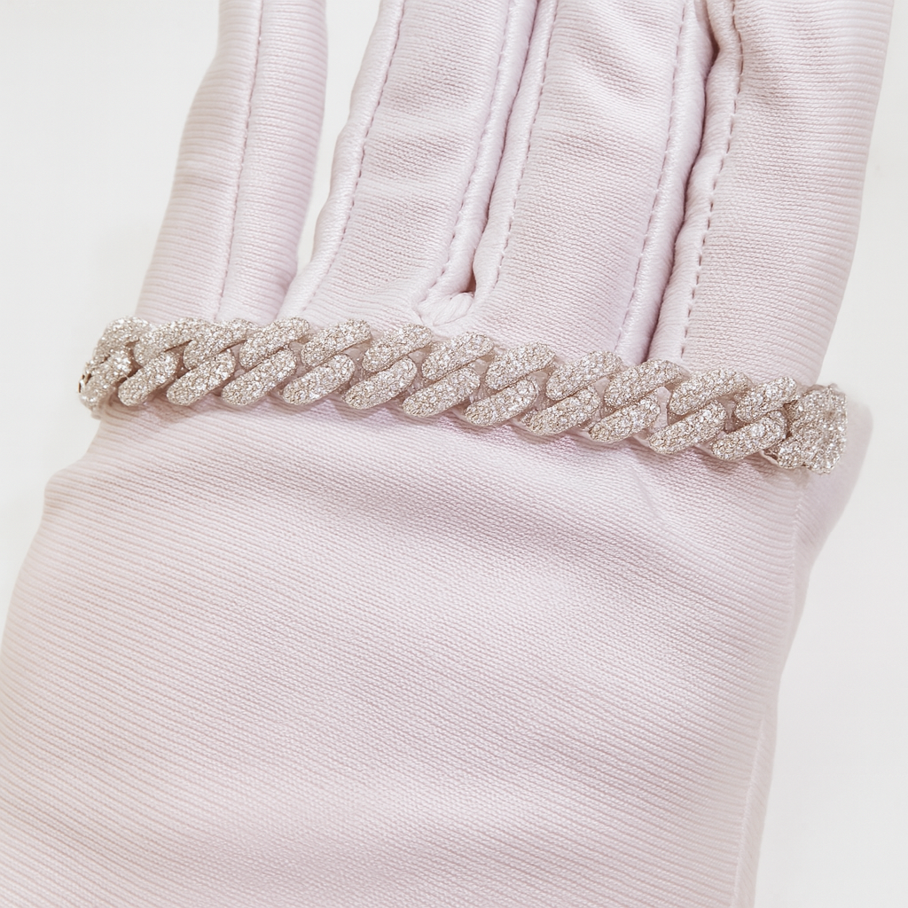 Bracelet Ammoudi en moissanite de 8 mm