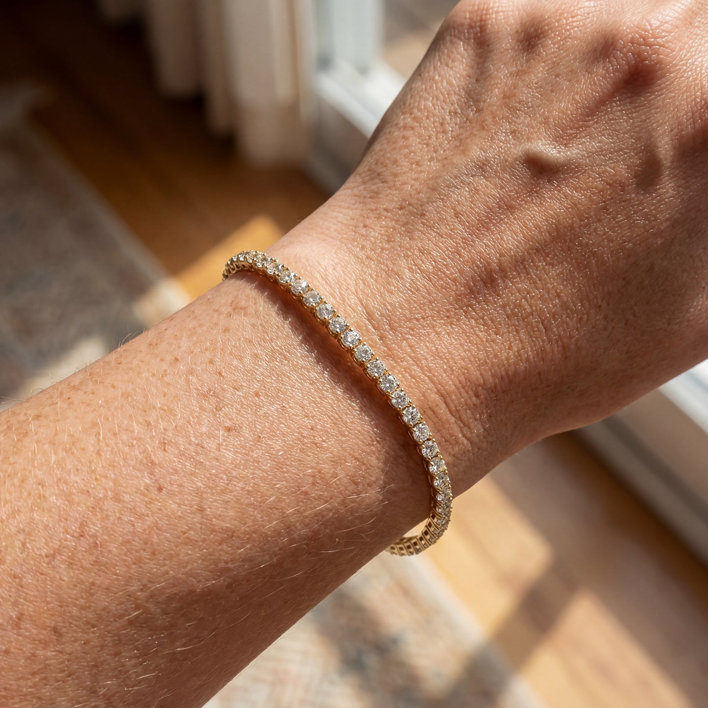 Pulsera de tenis Selassie Moissanite