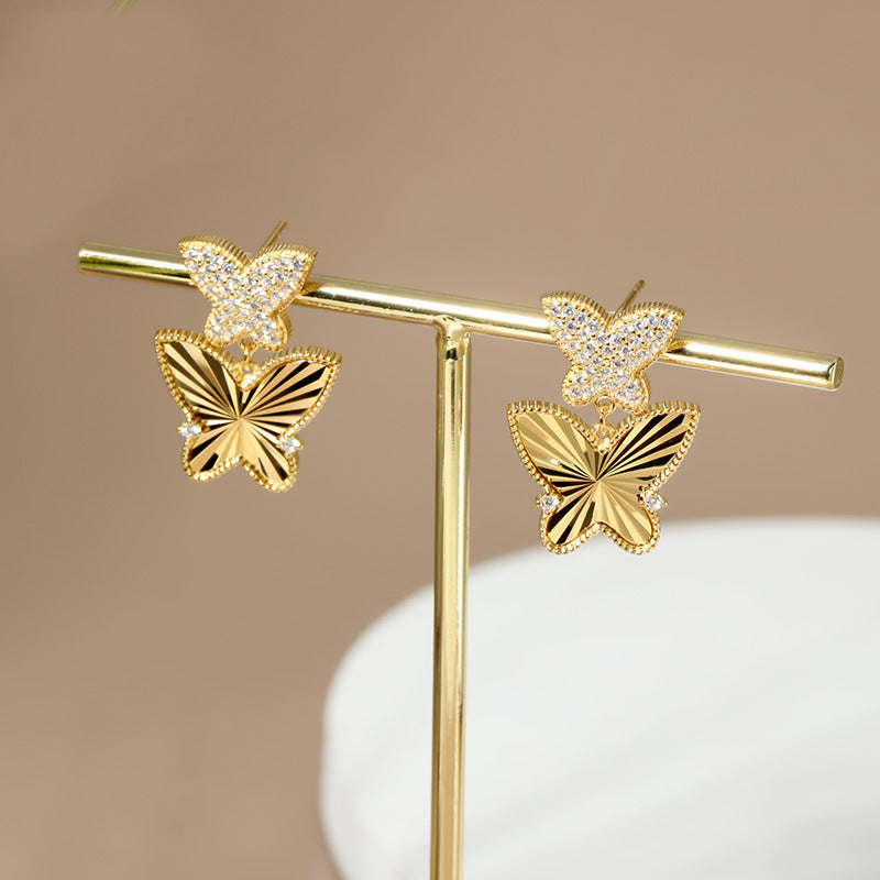 Celeste Dual Butterfly Earrings