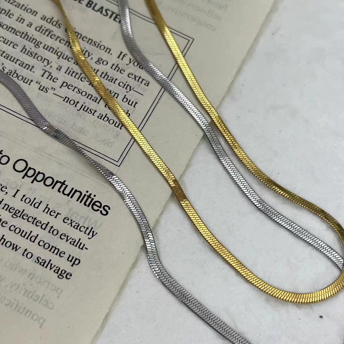 Balos Herringbone Necklace