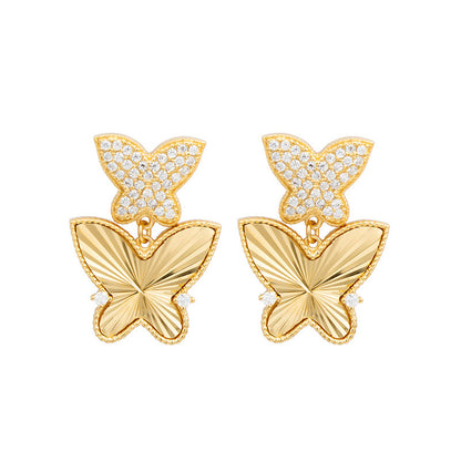 Celeste Dual Butterfly Earrings