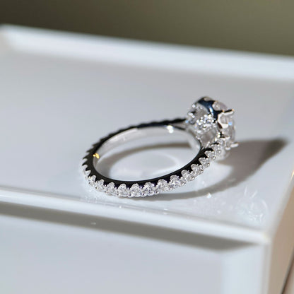 The Tower Bridge Moissanite Ring