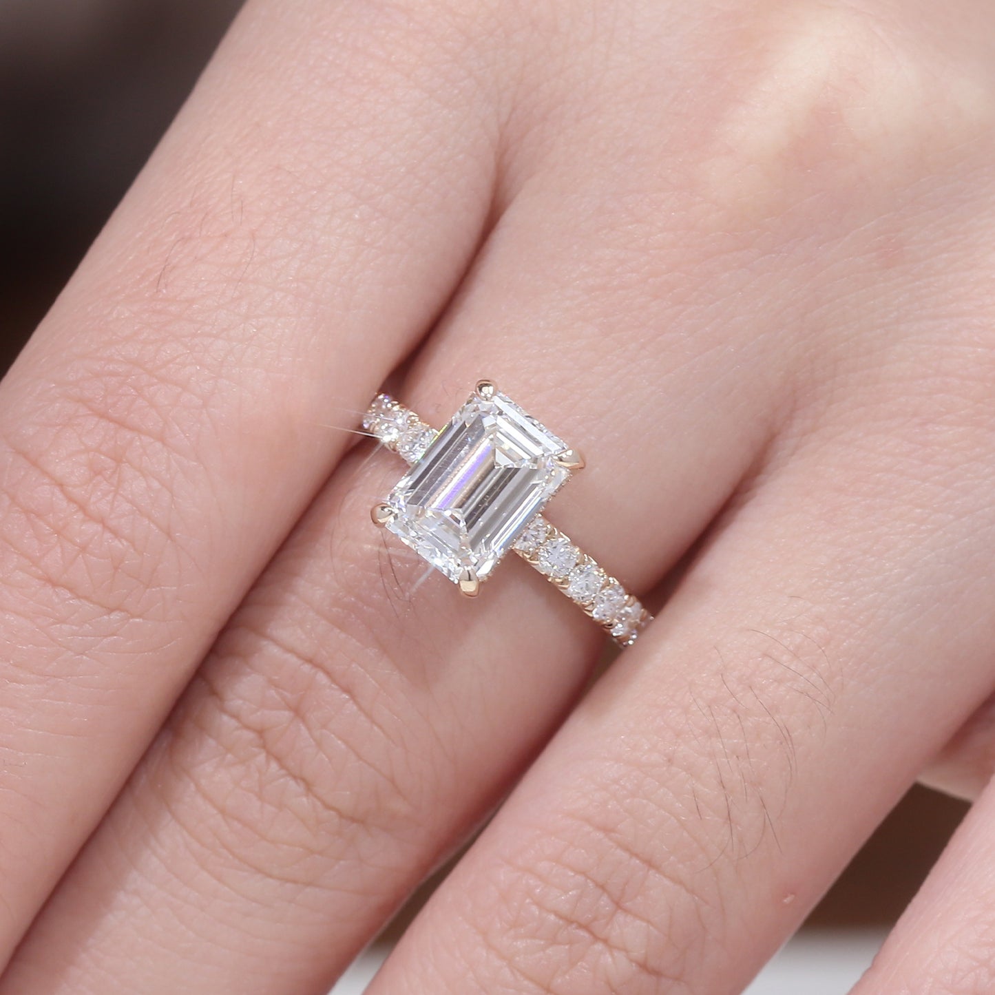 The Aphrodite 3-Carat Lab-Grown Diamond Engagement Ring