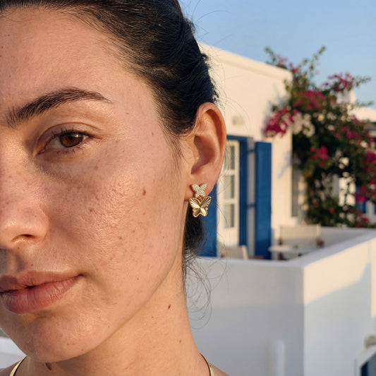 Celeste Dual Butterfly Earrings