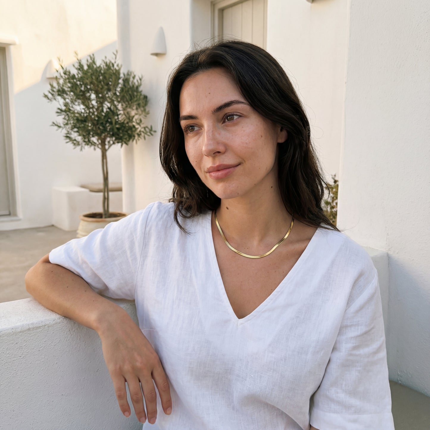 Balos Herringbone Necklace