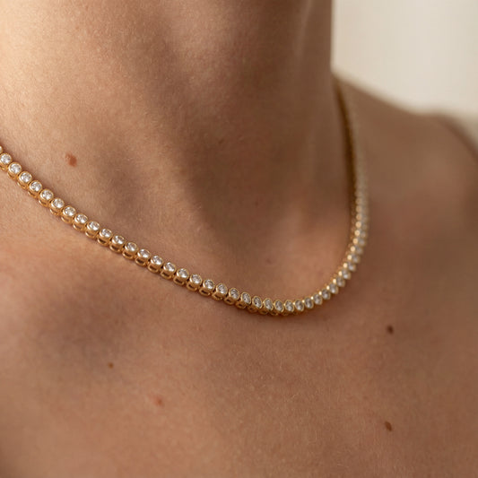 Navagio 2mm Tennis Necklace